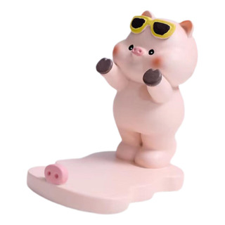 Soporte Para Teléfono De Cerdo Lindo, Soporte Con Gafas Soporte Para Teléfono De Cerdo Lindo, Soporte Con Gafas