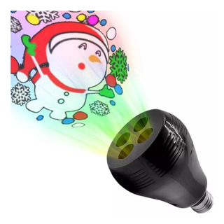 Foco Proyector Luces Led Navideño Figuras Movimiento Decora Foco Proyector Luces Led Navideño Figuras Movimiento Decora