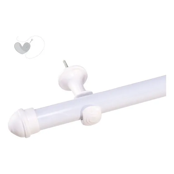 Varão Para Cortina De 3,50 Metros 28mm Grosso Cores Cor Branco