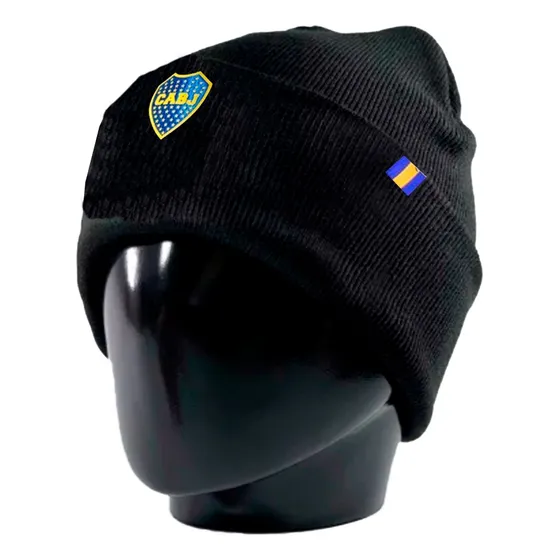 Gorro Lana Boca Juniors Licencia Oficial Bordado Doble Tela