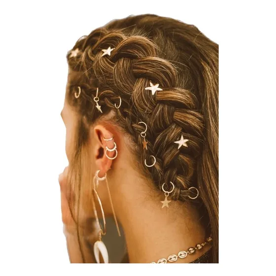 Accesorios Peinados Cabello Kane Kalon Trenzas Moño Ligas