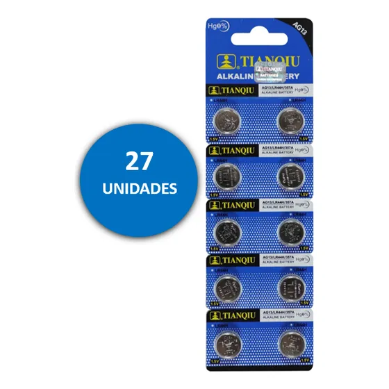 Batería Pila Ag13 Alcalina Lr44 G13 A76 Gp76a 357 Sr44w