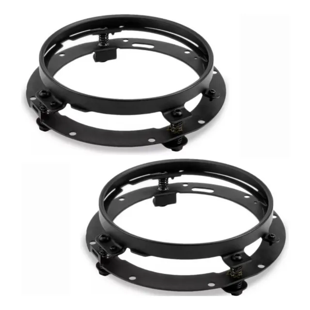 Par Aro Suporte Fusca Kombi Adaptador Farol Led 7 Polegadas 