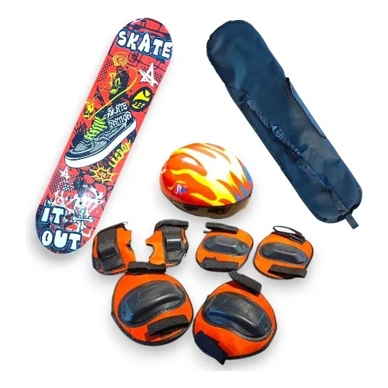 Skate Patineta  78cm X 20cm Con Forro Y Proteccion