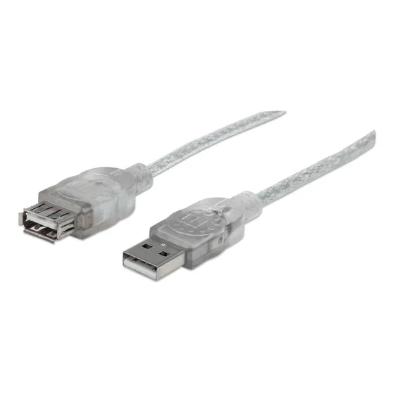 Cable De Extensión Usb 2.0 De Alta Velocidad Manhattan 3m