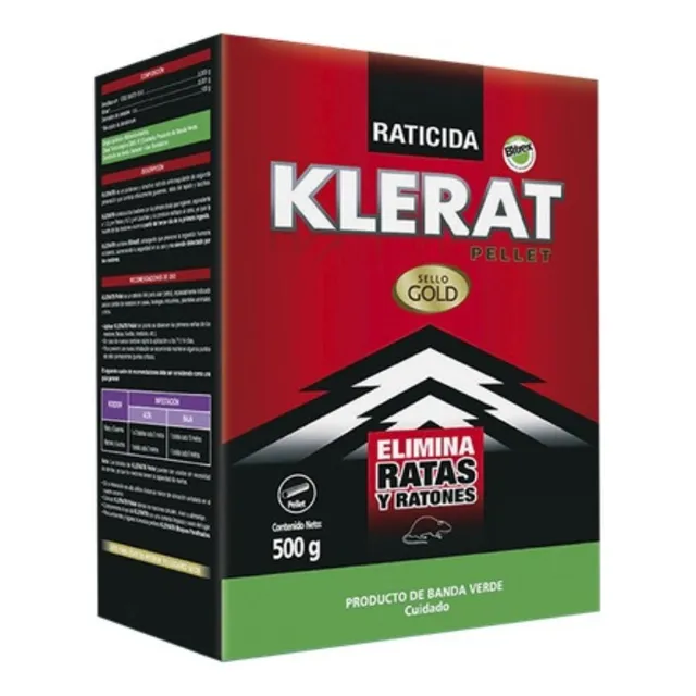 Veneno Ratones Klerat Pellet (500 Gr)