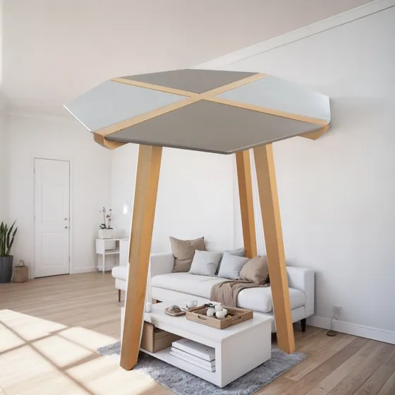 Mesa De Centro Octagonal