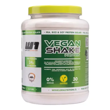Proteina Vegana Vegan Shake 1 Kg. Winkler Nutrition Sabor Chocolate