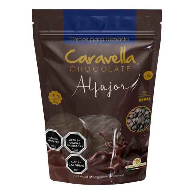Cobertura Chocolate Caravella Variedades 1 Kg