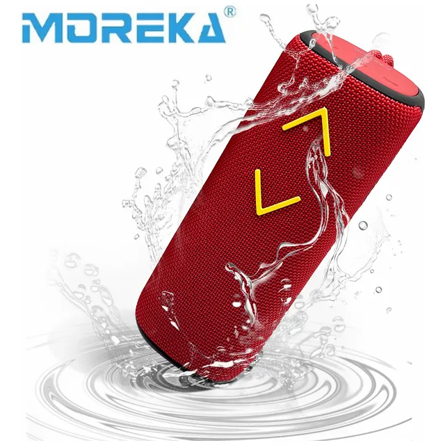 MOREKA-700 Bocina Bluetooth Portátil SubwooferAltavoz Recargables Color rojo