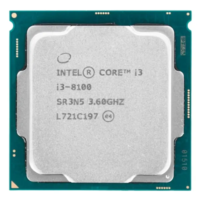 Micro Procesador Cpu Intel Core I3-8100 Lga 1151 (tray)