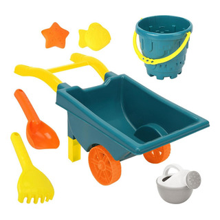 Juego De Arena Para Niños Pequeños Y Carrito Cubo Verde Juego De Arena Para Niños Pequeños Y Carrito Cubo Verde