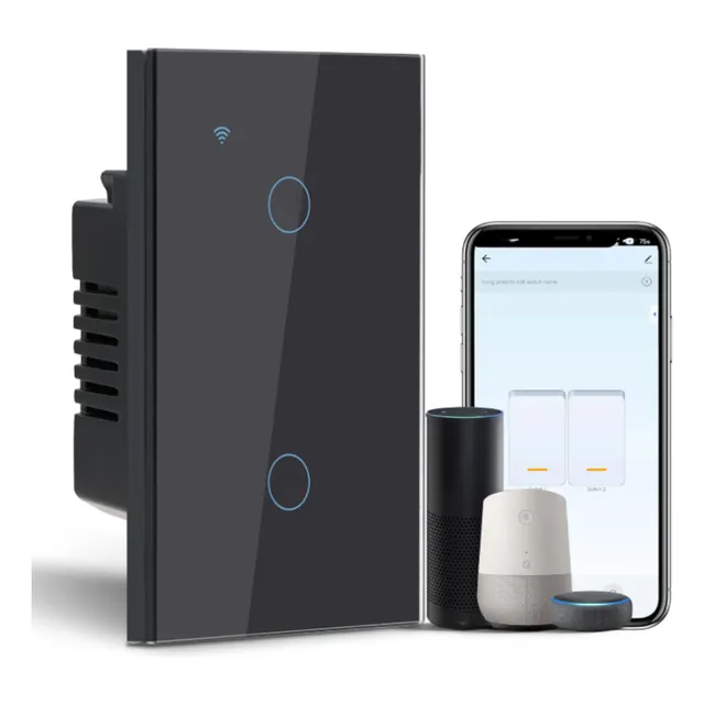 Interruptor Inteligente Google Home Alexa Smart Touch Doble