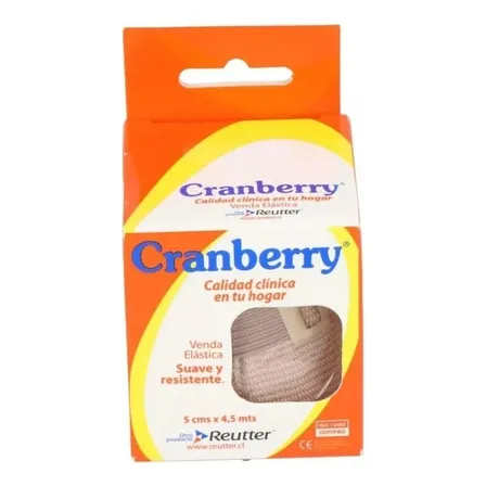 Venda Elástica 5cm X 4.5mts Cranberry unidad