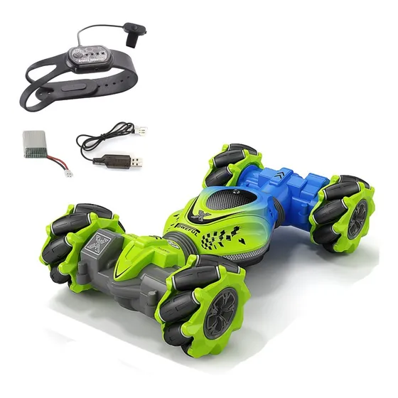 Auto Loco 4x4 Trucos Pro Con Control 2.4g Azul Spacezat