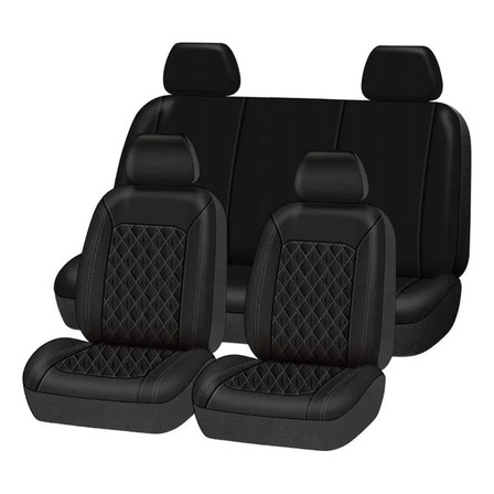 Funda Cubreasiento En Eco Cuero Para Auto Premium Negra Funda Cubreasiento En Eco Cuero Para Auto Premium Negra