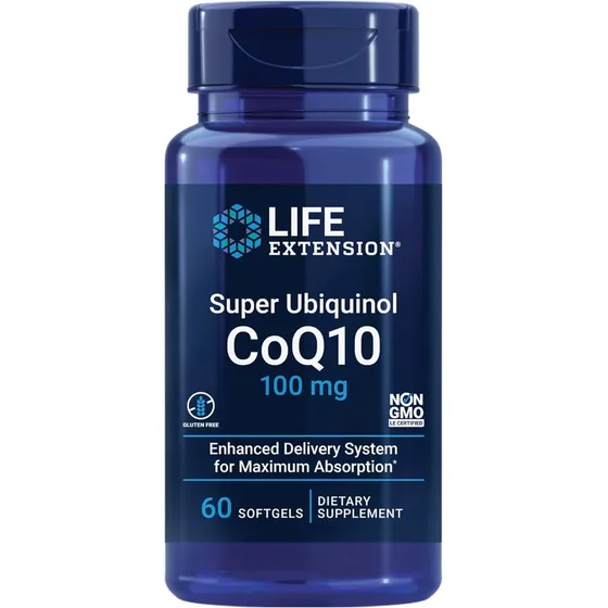 Super Ubiquinol Coq10 100 Mg - Coq10 Altamente Biodisponible