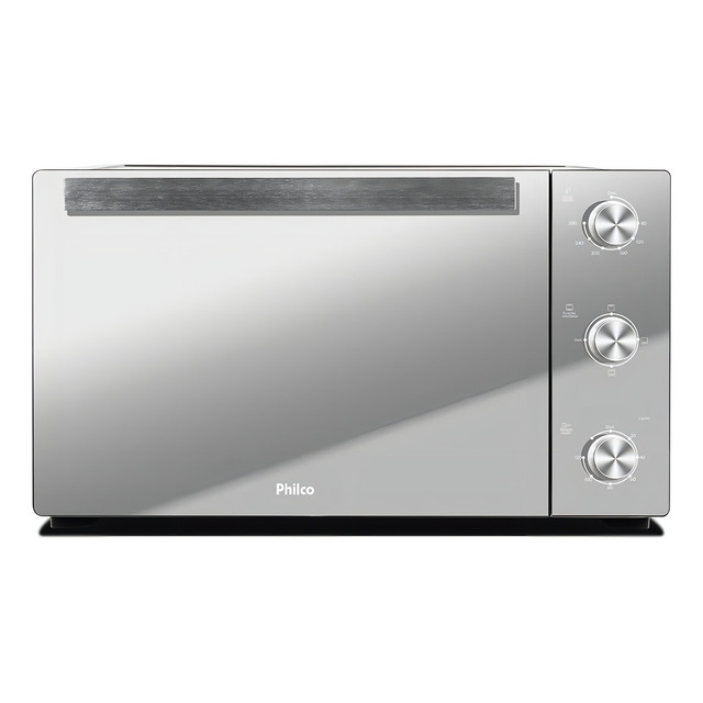 Forno De Bancada Pfe50pe Elétrico Full Glass 50l Cor Preto Philco 220v Forno De Bancada Pfe50pe Elétrico Full Glass 50l Cor Preto Philco 220v