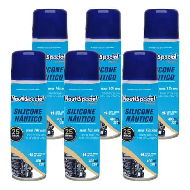 Silicone Náutico Nautispecial - 400ml - Kit 6 Unid.