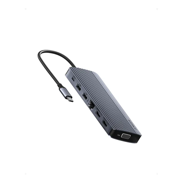Estación De Acoplamiento Usb-c 14 En 1 Para Laptop 4k 100w