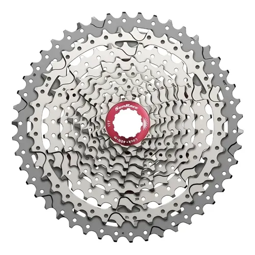 Cassete SunRace 12v MZ90 11-50D Vermelho Freehub Shimano MTB