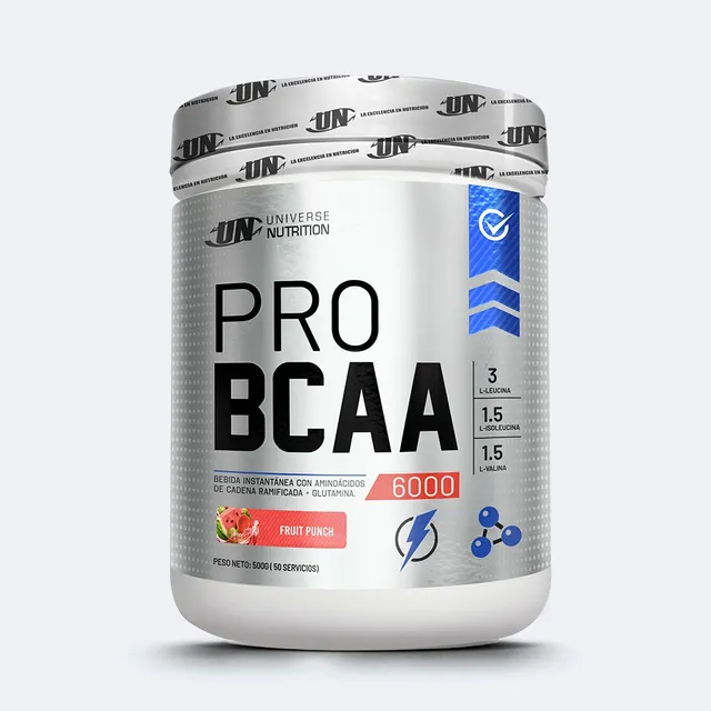 Pro Bcaa 6000 Bcaa Un 500gr Aminoacidos - Tienda Fisica