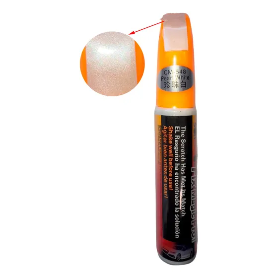 Sonauto Lapiz Corrector Repara Rayones 12ml Retocador Auto Blanco Color Blanco Perlado