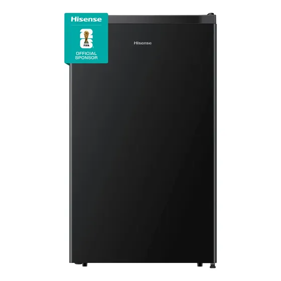 Hisense Frigobar Rr43d6abx1 Negro Con Estantes De Vidrio Y Puerta Reversible Hisense