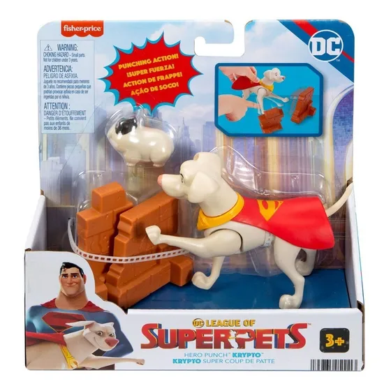 Dc Super Pets Figura Héroe Punch Krypto