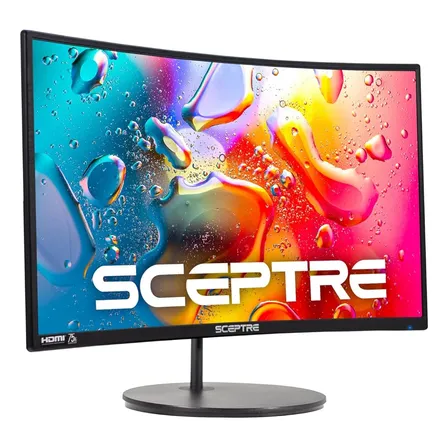Monitor Curvo Sceptre 24  1080p Hdmi Vga Vesa - Gaming Black