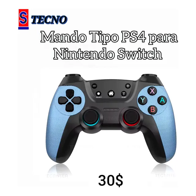Mando Control Tipo Ps4 Para Nintendo Switch, Pc, Entre Otros