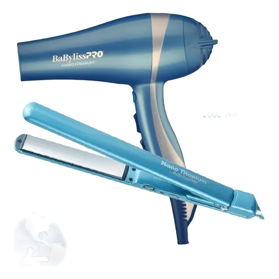 Combo Profesional Babyliss Plancha + Secadora Iónica 2000w