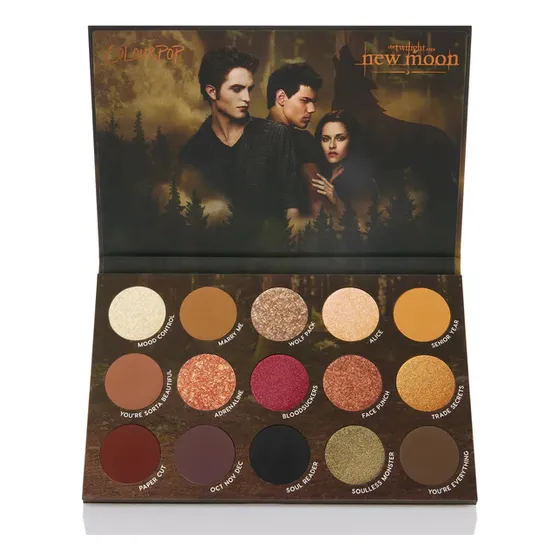 Twilight X Colourpop, Paleta De Sombras 15 Tonos Crepusculo Color Rojo