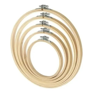 Conjunto Bastidores Bambu AjustĂĄveis - Kit Com 5 Tamanhos Conjunto Bastidores Bambu AjustĂĄveis - Kit Com 5 Tamanhos