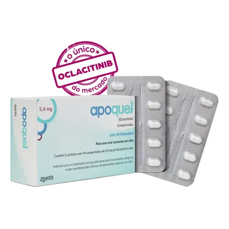 Apoquel 5,4 mg - Para coceira em cães - Zoetis