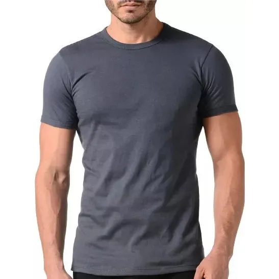 Franelas Caballero Unicolor Cuello Redondo Guardacamisas