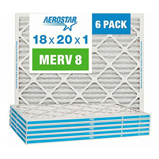 Filtro De Aire Plisado Aerostar., Merv 8, Blanco, 18x20x1 Filtro De Aire Plisado Aerostar., Merv 8, Blanco, 18x20x1