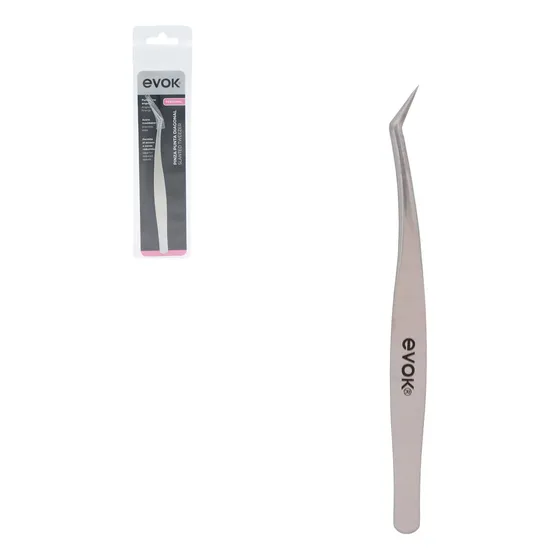 Pinza Punta Diagonal Para Cejas Evok