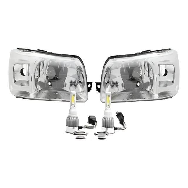 Juego Optica Fiat Uno Fire Fiorino 2004 05 06 07 + Cree Led