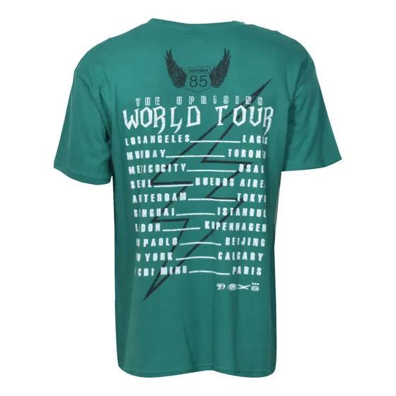 Remera Oversize Unisex Dogma De Algodon Doble Estampa
