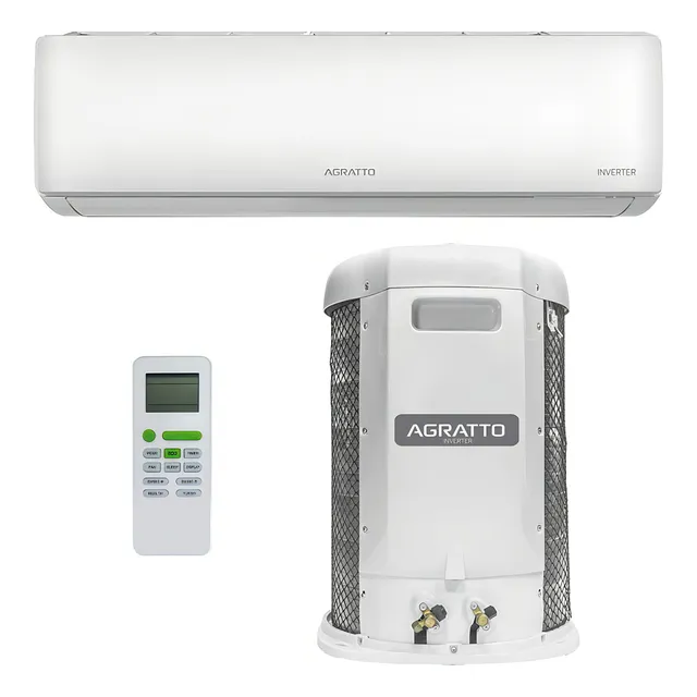 Ar Condicionado Split Agratto Hi Wall Liv Top Inverter 24.000 BTU/h Quente e Frio Monofásico Branco LCST24QF-02I - 220V