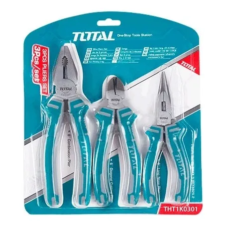 Set De Alicates Total 3pzs 8 + 6 + 6 Super Select Tht1k0301