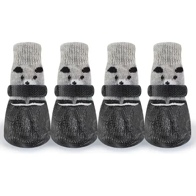 Juego De 4 Piezas De Zapatos-calcetines Para Perros Pequeños