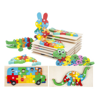 Puzle 3d De Madera Con Certificación Cpc De Dinosaurios Para Puzle 3d De Madera Con Certificación Cpc De Dinosaurios Para
