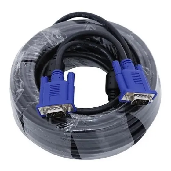 Cable Vga Macho Macho 20 Metros De Largo 15 Pin Doble Filtro