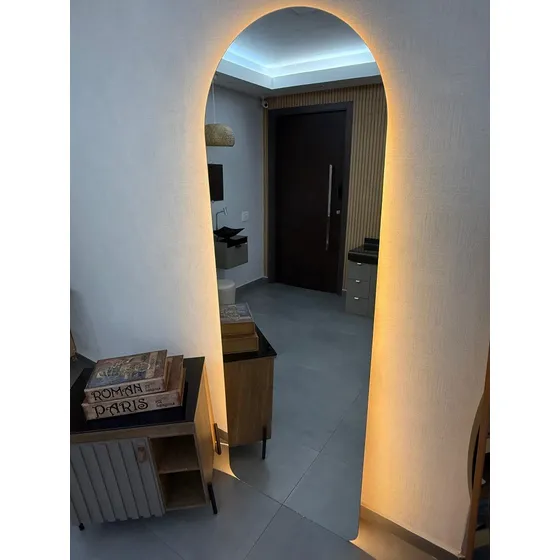 Espelho Led Grande 180x60 Luz Quente Luz Fria Sem Moldura