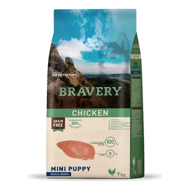 Bravery Cachorro Raza Pequeña 7kg Pollo