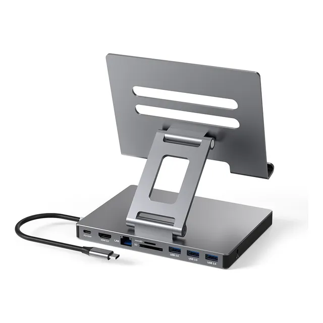 N 9 En 1 Hub Usb C 3.0 Docking Station Hdmi 4k Soporte