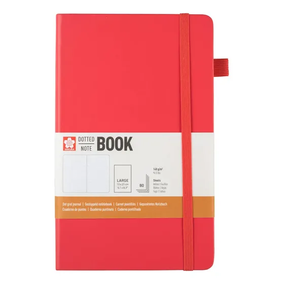 Libreta Sakura Hoja Crema Con Puntos 13x21cm - Crema