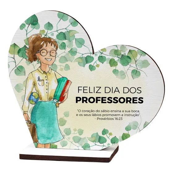 Kit 15 Lembrancinhas Especial Dia Dos Professores Coração